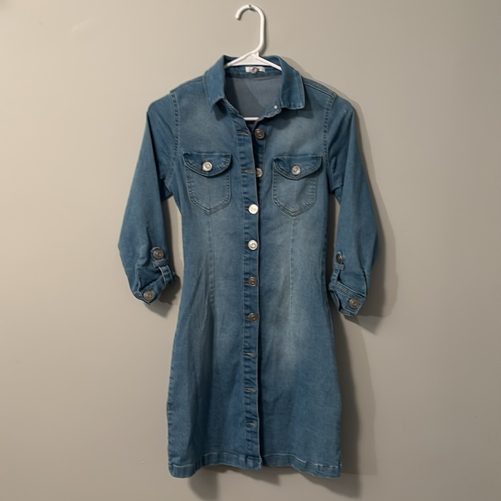 Button-Up Jean Dress - Picture 2 of 11